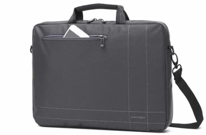 Сумка для ноутбука 15.6" Continent CC-201GA, Black-Grey, полиэстер — изображение 1