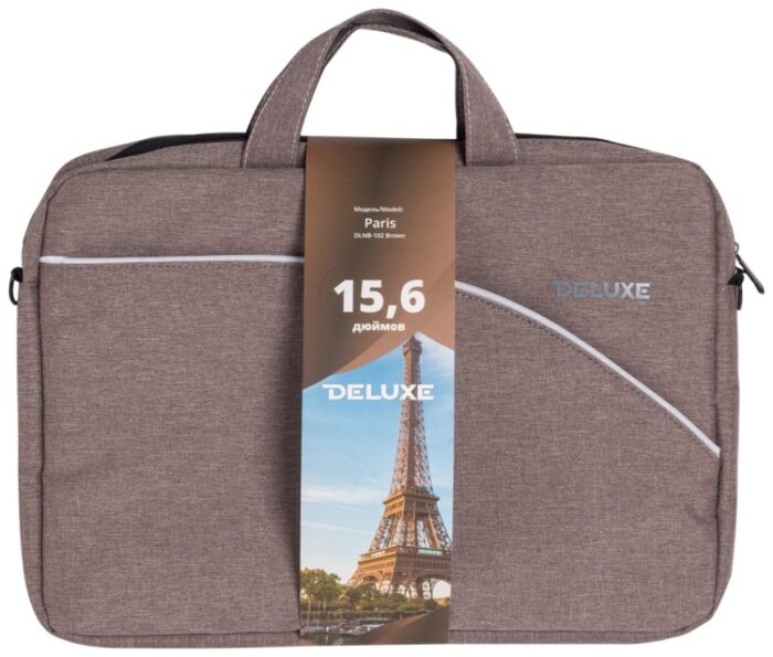 Сумка для ноутбука 15.6" Deluxe Paris DLNB-102B, Brown, Полиэстер — изображение 1
