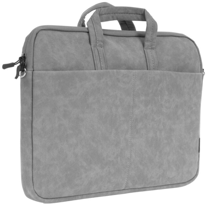 Сумка для ноутбука 15.6" Defender Solid, Grey, экокожа — изображение 1