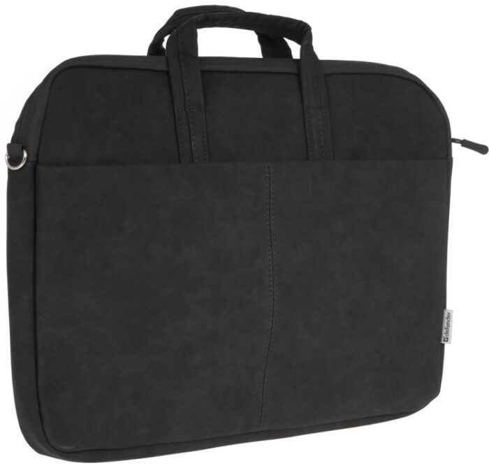 Сумка для ноутбука 15.6" Defender Solid, Black, экокожа — изображение 1