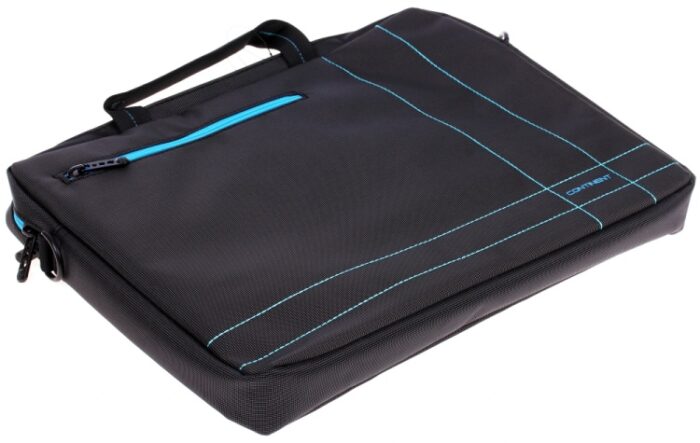 Сумка для ноутбука 15.6" Continent CC-201GB, Black/Blue, Полиэстер — изображение 1