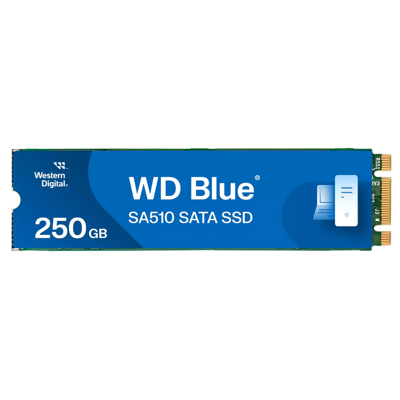 107 M2 1000GB SSD WD BLUE SA510 3D NAND M.2 2280 SATA3 R560Mb/s, W520MB/s WDS100T3B0B. — изображение 1