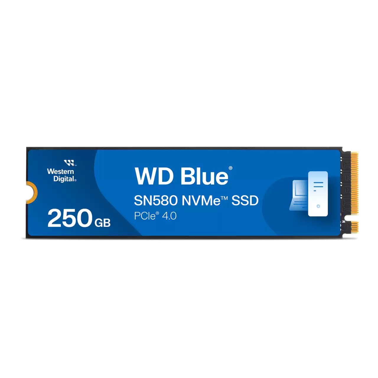 26 M2 2000GB SSD WD BLUE SN580 PCIe M.2 (2280) R4150Mb/s, W4150MB/s WDS200T3B0E — изображение 1