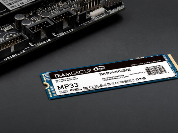 53 M2  512GB SSD TeamGroup MP33 M.2 NVMe R1700Mb/s W1400MB/s TM8FP6512G0C101 — изображение 1