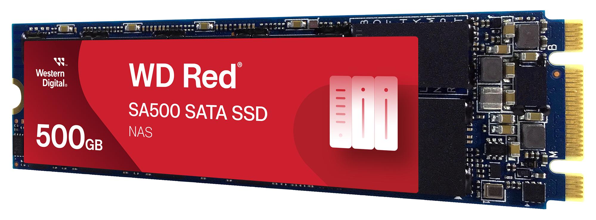 57 M2 для NAS 500GB SSD WD RED SA500  M.2 SATA3 2280 R560Mb/s, W530MB/s WDS500G1R0B — изображение 1