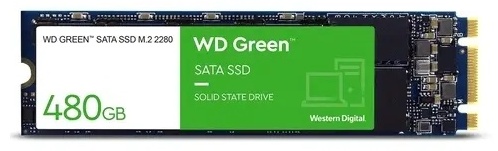62 M2  480GB SSD WD Серия GREEN M.2 2280 SATA3 R545Mb/s WDS480G3G0B — изображение 1