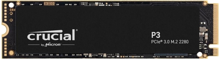63 M2  500Gb SSD Crucial P3 3D NAND M2 PCIe NVMe R3500Mb/s W1900MB/s CT500P3SSD8 — изображение 1