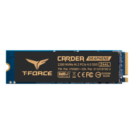 M2 250GB SSD TeamGroup T-FORCE CARDEA Z44L Gaming SSD M.2 2280 R3300Mb/s, W1400MB/s PCIe Gen4x4 with NVMe 1.4 TM8FPL250G0C127