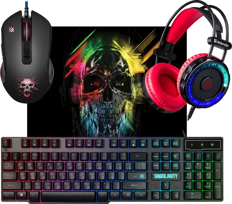 4. Игровой набор Defender Singularity MKP-118 Клавиатура от  Dolana.kz — изображение 1