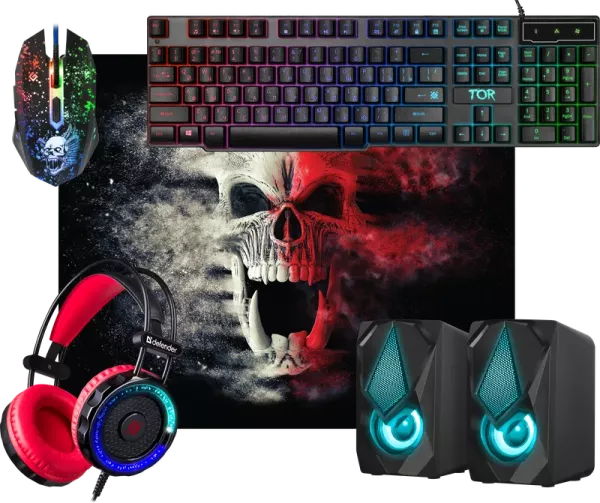 7. Игровой набор Defender Tor MHP-127 Клавиатура от  Dolana.kz — изображение 1