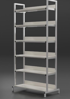 Стеллаж библиотечный двухсторонний