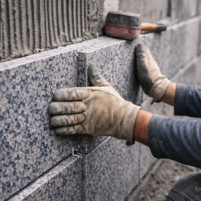 fasad granit фасадная работа - гранит