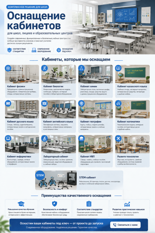 оснащение кабинета - оснащение кабинетов